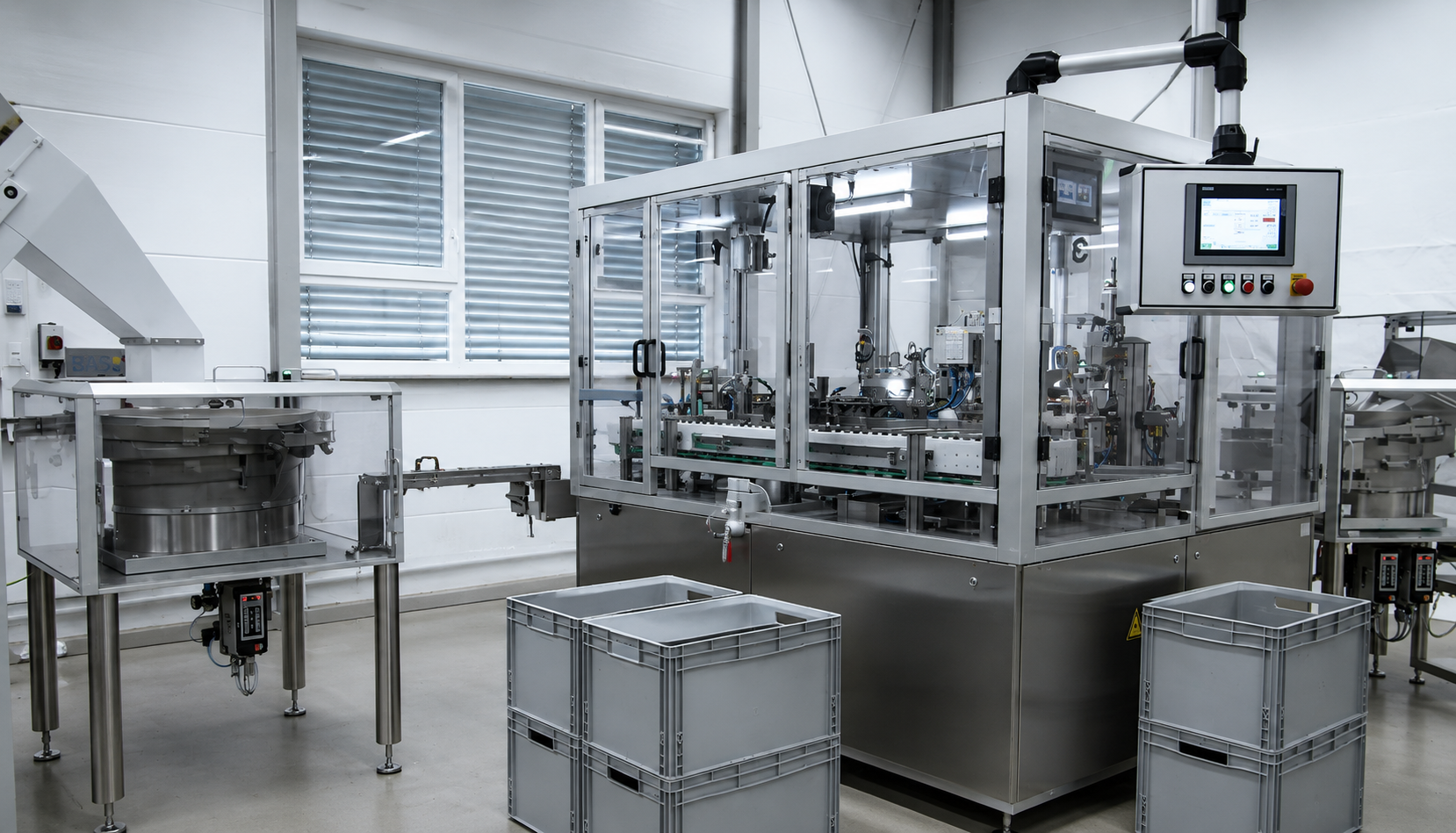 Reinraumtaugliche Montagemaschine von Basotec